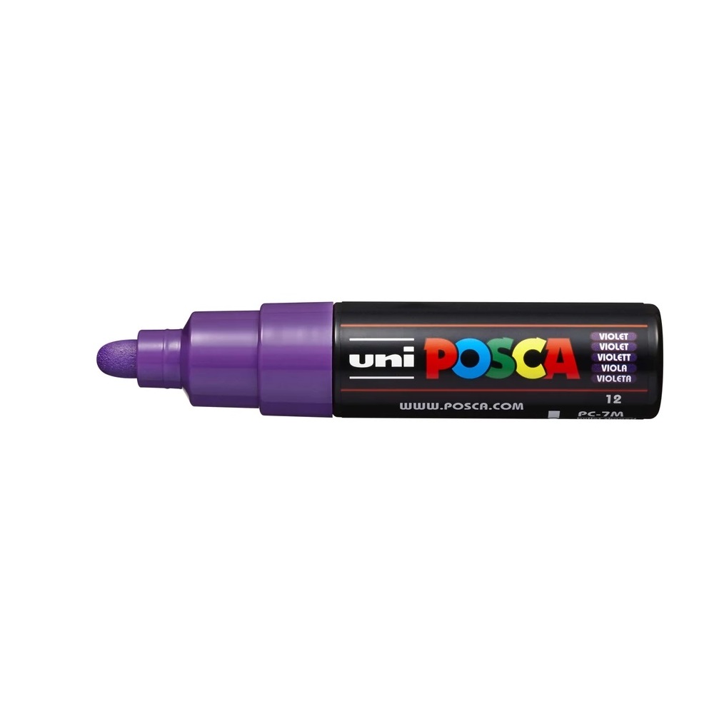 Uni Dekormarker 4,5-5,5mm, -Posca PC-7M lila (2UPC7ML)