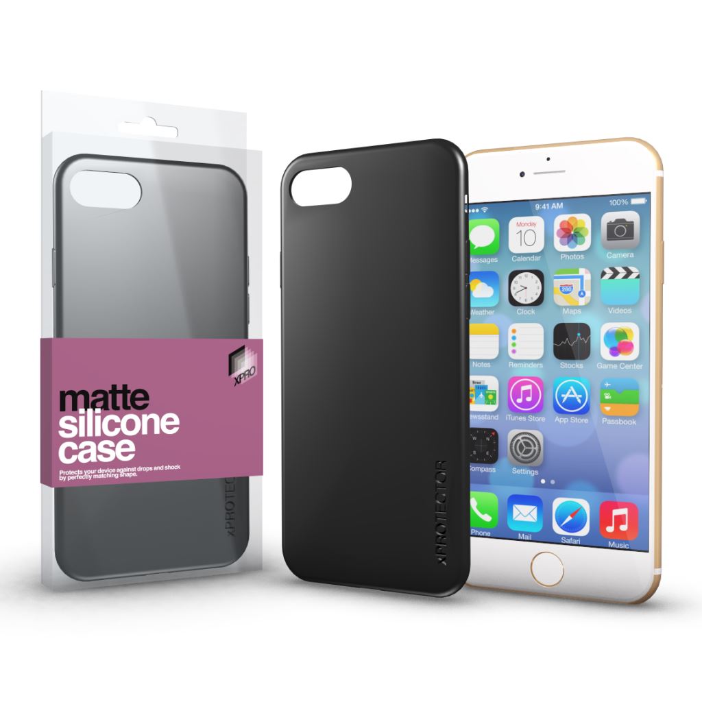 Xprotector Apple iPhone 7/8 ultra vékony tok matt fekete (113419) Xprotector Apple iPhone 7/8 ultra vékony tok matt fekete (113419)