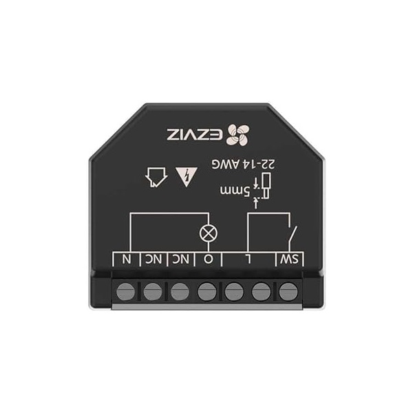 EZVIZ T35 Wi-Fi relé  1 csatornás  fekete  távoli vezérlés energiafogyasztás figyelés funkció