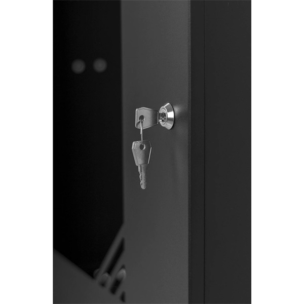 Stalflex 12U fali rack szekrény 19" 450mm fekete (RC19-12U-450GB)