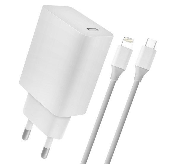 4-OK hálózati töltő Type-C aljzat (5V / 2400mA, 18W, PD gyorstöltés támogatás + Type-C - lightning 8pin kábel) FEHÉR (CVPI18) 4-OK hálózati töltő Type-C aljzat (5V / 2400mA, 18W, PD gyorstöltés támogatás + Type-C - lightning 8pin kábel) FEHÉR (CVPI18)