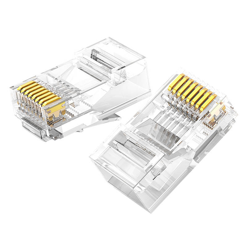 Modular Plugs RJ45 Cat 6 UGREEN 50961, 10-pack (transparent)