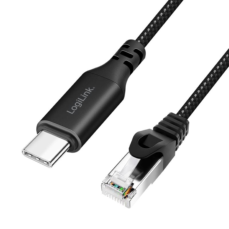 LogiLink USB 3.2 Type-C Ethernet kábel 3m fekete (CU0413)