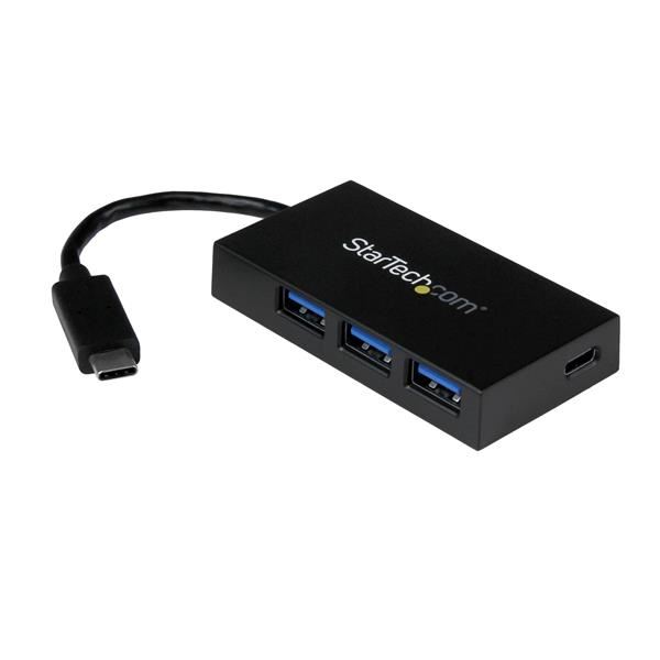 StarTech.com 4 Port USB-C to USB-A (3x) and USB-C (1x) Hub (HB30C3A1CFB) StarTech.com 4 Port USB-C to USB-A (3x) and USB-C (1x) Hub (HB30C3A1CFB)