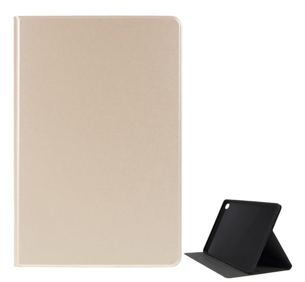 Tok álló, bőr hatású (FLIP, oldalra nyíló, asztali tartó funkció, prémium) ARANY [Huawei MediaPad M6 10.8 LTE]