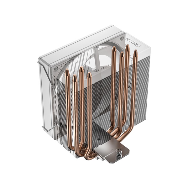 ID-Cooling  FROZN A410 SE WHITE 24,8dB  max. 93,78 m3/h  4pin csatlakozó 4 db heatpipe  12cm  PWM CPU Cooler