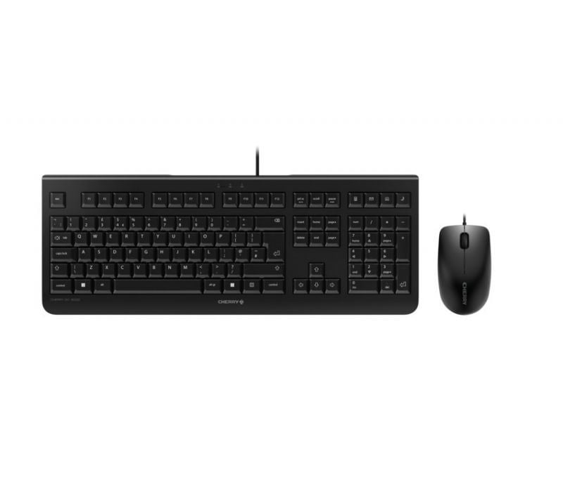 Cherry DC 2000 belga billentyűzet + optikai egér fekete (JD-0800BE-2)
