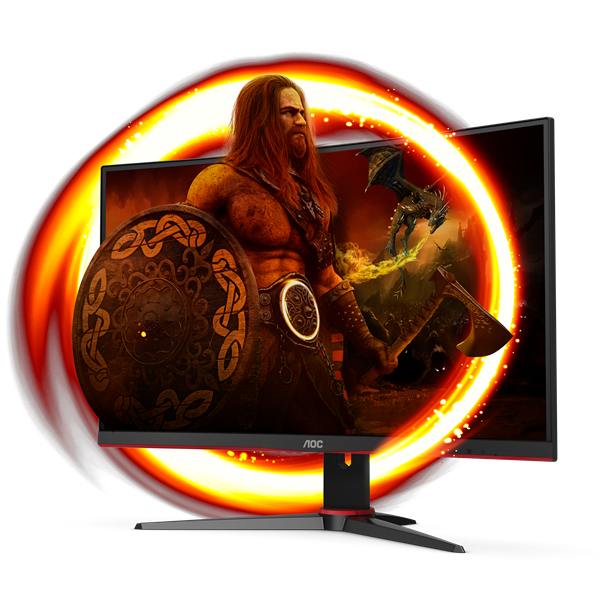 AOC C27G2E/BK Ívelt Gaming 165Hz VA monitor 27"