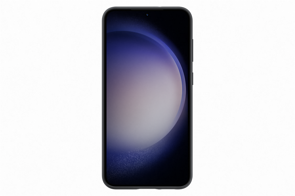 Samsung Galaxy S23+ szilikontok szíjjal fekete