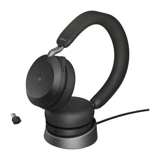 HEA Jabra Evolve2 75 - USB-C MS Teams with Charging Stand - Black