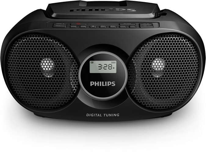 Philips AZ215B/12 hordozható CD lejátszó fekete Philips AZ215B/12 hordozható CD lejátszó fekete