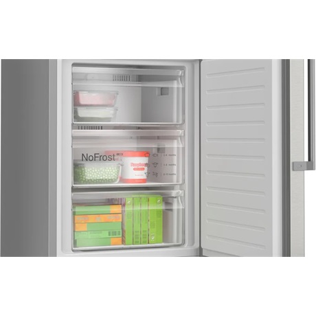 Bosch KGN39AIAU Alulfagyasztós hűtőszekrény, A energiaosztály, Inox
