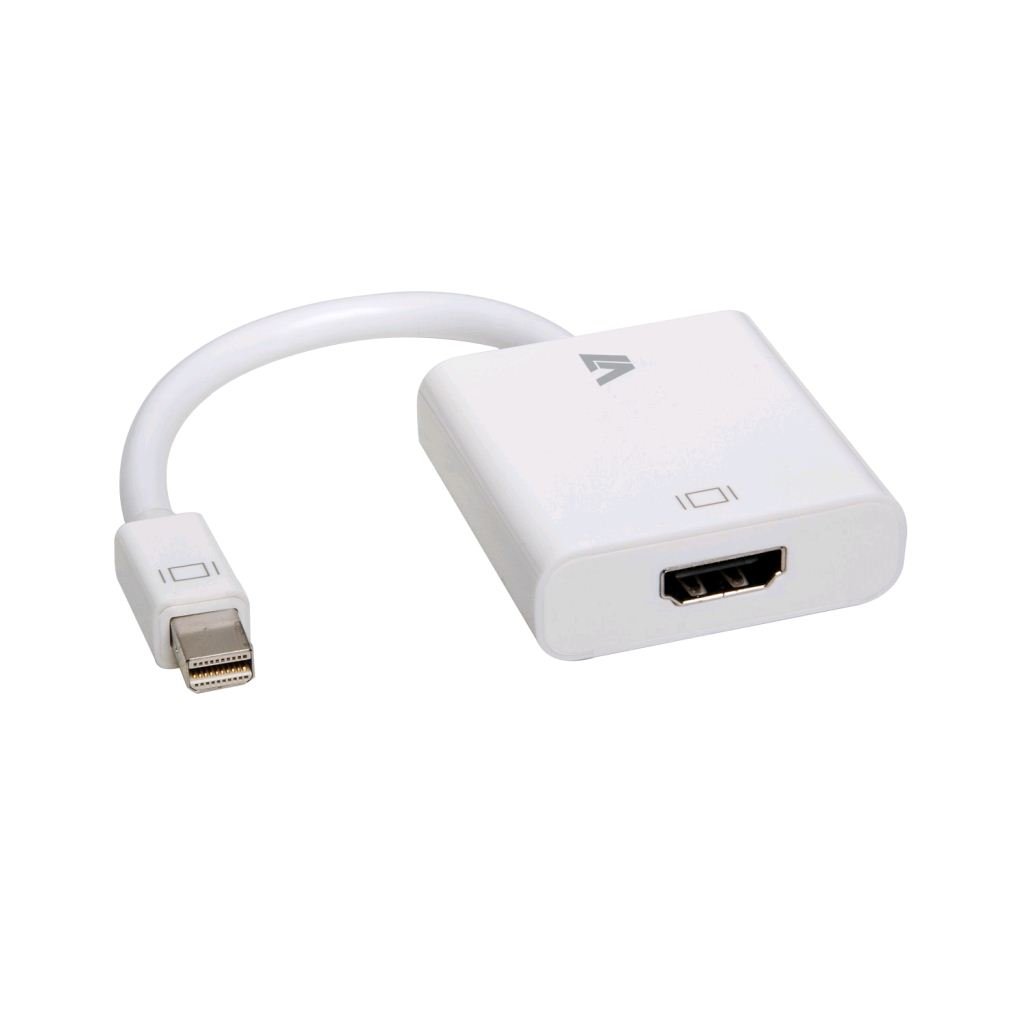 V7 adapter Mini DisplayPort apa -> HDMI anya fehér (CBL-MH1WHT-5E) V7 adapter Mini DisplayPort apa -> HDMI anya fehér (CBL-MH1WHT-5E)