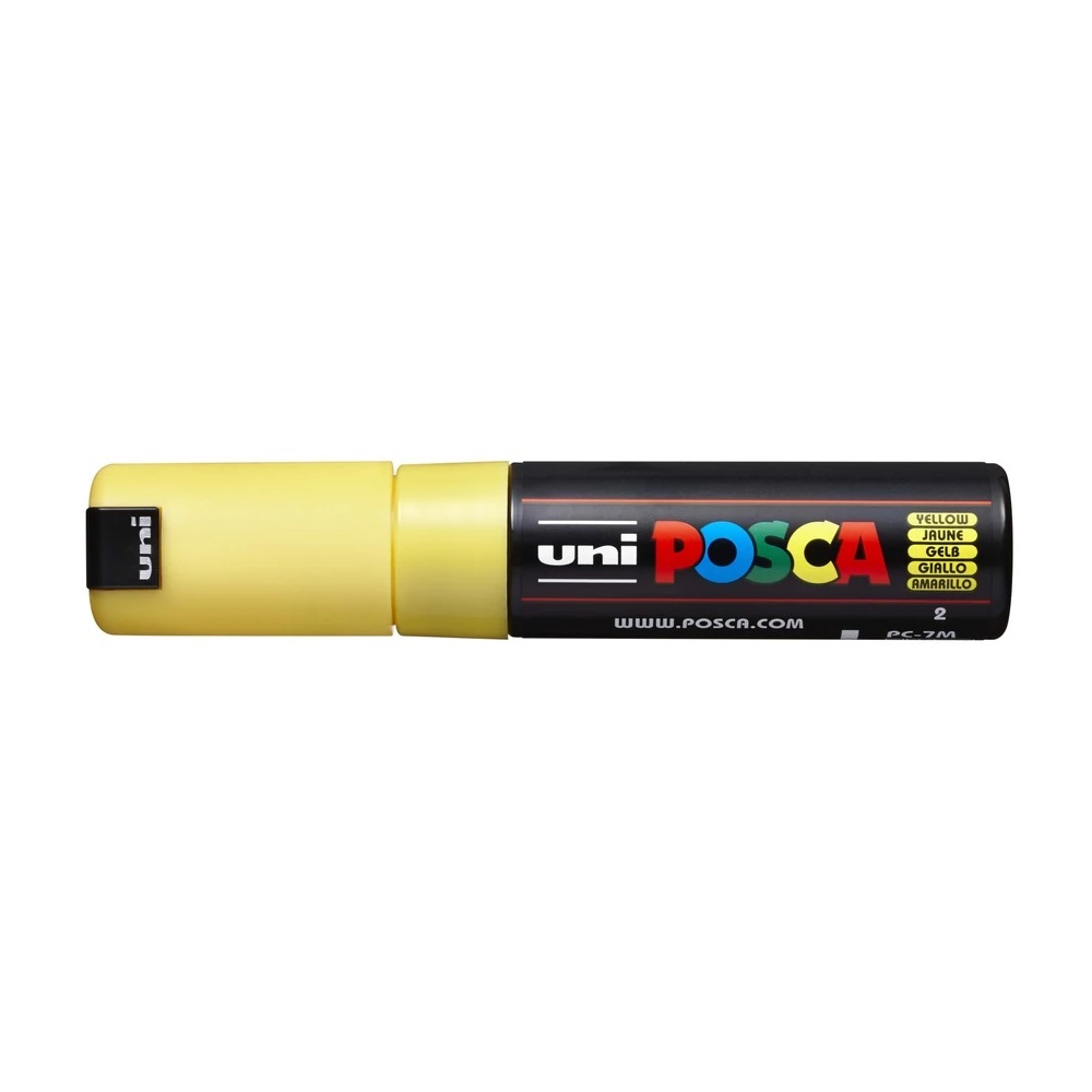 Uni Dekormarker 4,5-5,5mm, -Posca PC-7M sárga (2UPC7MS)