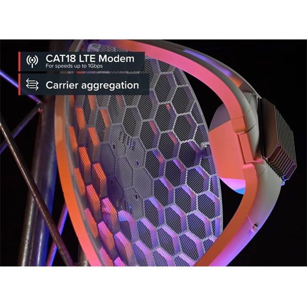 MikroTik LHG LTE18 kit 1xGbE LAN port LTE CAT18 modem 17dBi integrált antenna pár