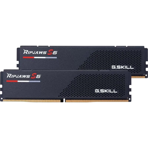 G.SKILL DDR5 32GB 6000Mhz CL36 DIMM, 1.35V, Ripjaws S5 Intel XMP Kit of 2 Memória G.SKILL DDR5 32GB 6000Mhz CL36 DIMM, 1.35V, Ripjaws S5 Intel XMP Kit of 2 Memória