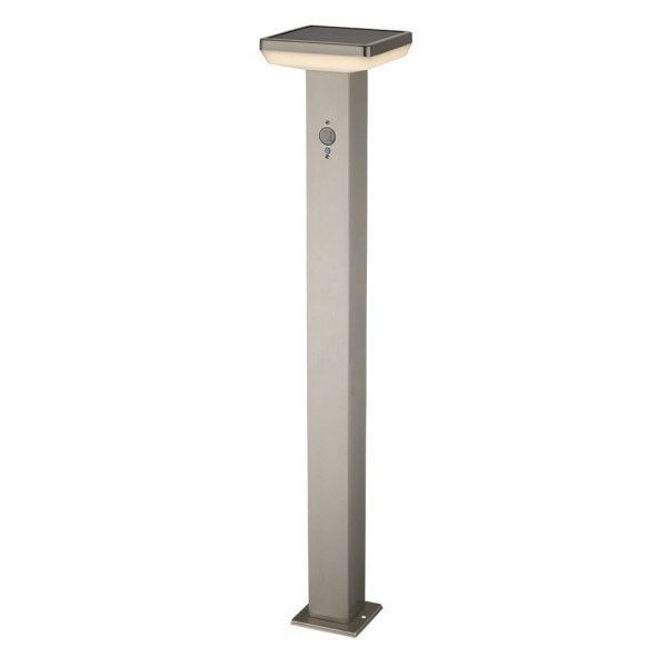 Optonica LED napelemes álló világítás négyzet PIR szenzor alumínium 4.4W 80cm IP44 3000K (GD4-A1 / 9339)