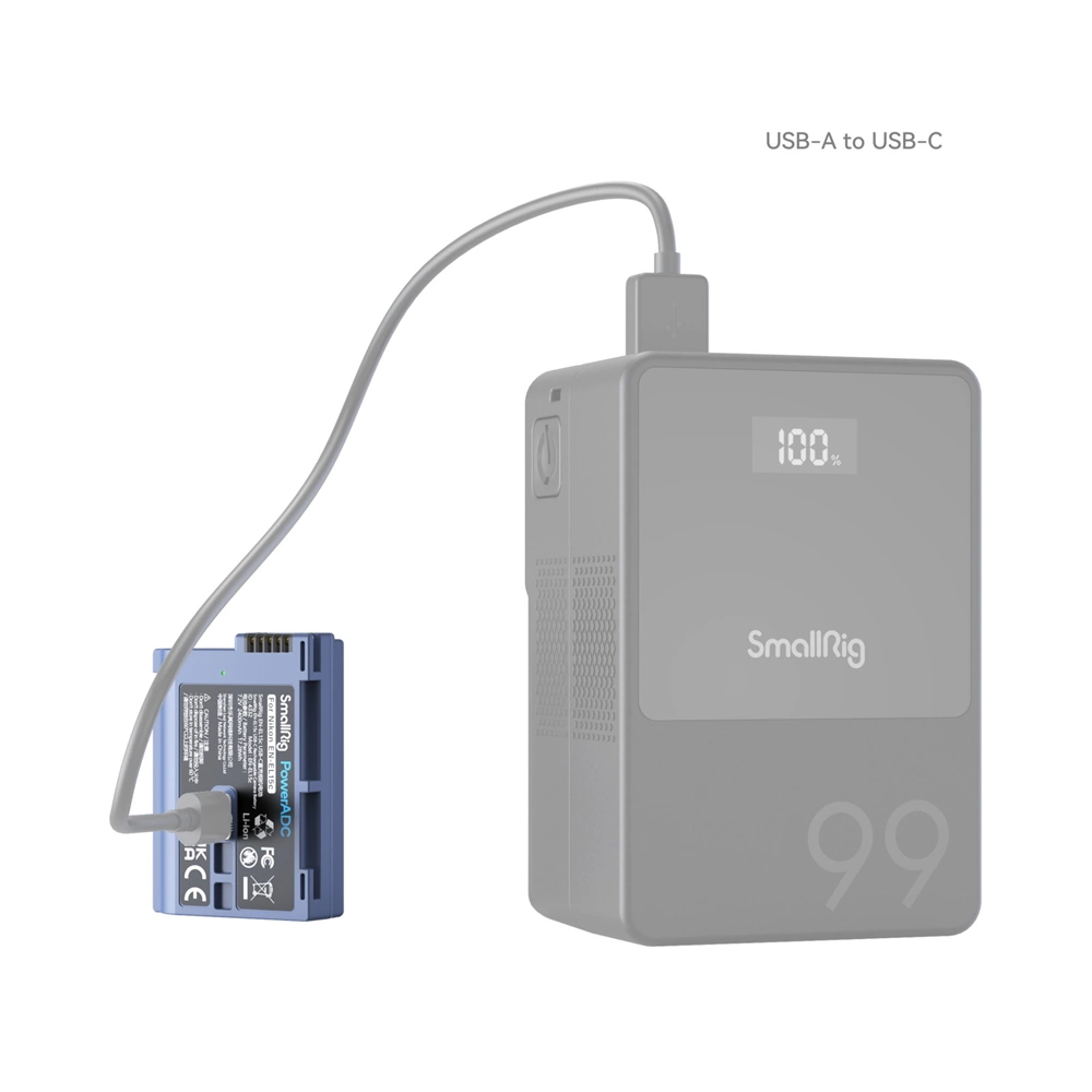 SMALLRIG EN-EL15c USB-C Újratölthető fényképezőgép akkumulátor