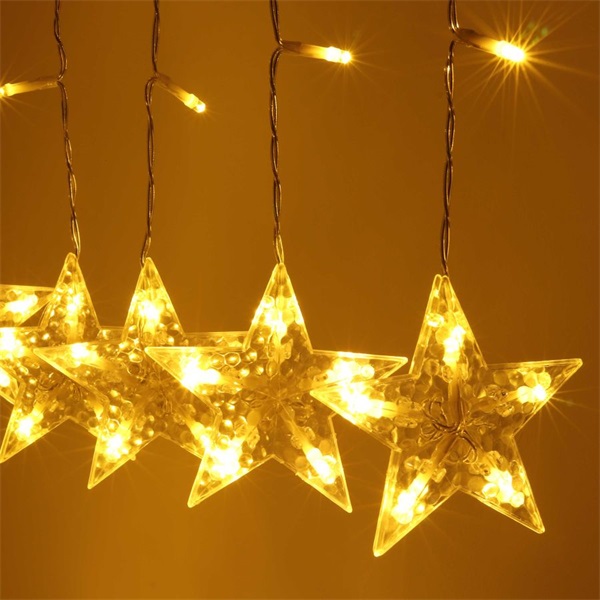 IRIS Csillag alakú fix fényű/2,5m/távirányítós/meleg fehér/12db LED-es USB-s fénydekoráció  (312-02) IRIS Csillag alakú fix fényű/2,5m/távirányítós/meleg fehér/12db LED-es USB-s fénydekoráció  (312-02)