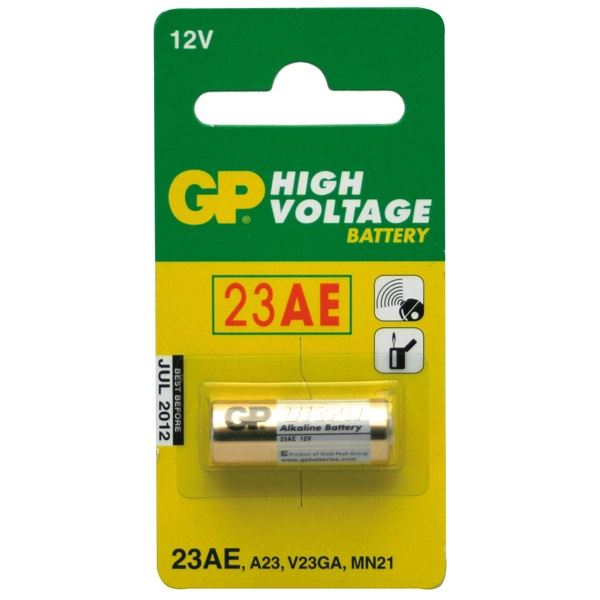 GP 12V Ultra alkáli elem (1db/blister) (GP23AF-2C1) GP 12V Ultra alkáli elem (1db/blister) (GP23AF-2C1)