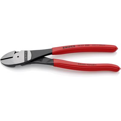 Erőkímélő oldalcsípőfogó, 12°-ban hajlított, közepes/kemény/zongora huzal max.: O 4,2/3/2,5 mm, Knipex 74 21 200 Erőkímélő oldalcsípőfogó, 12°-ban hajlított, közepes/kemény/zongora huzal max.: O 4,2/3/2,5 mm, Knipex 74 21 200