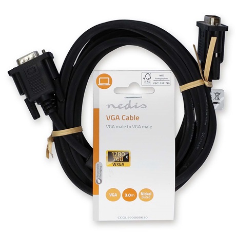Nedis CCGL59000BK30 VGA KÁBEL 3 M