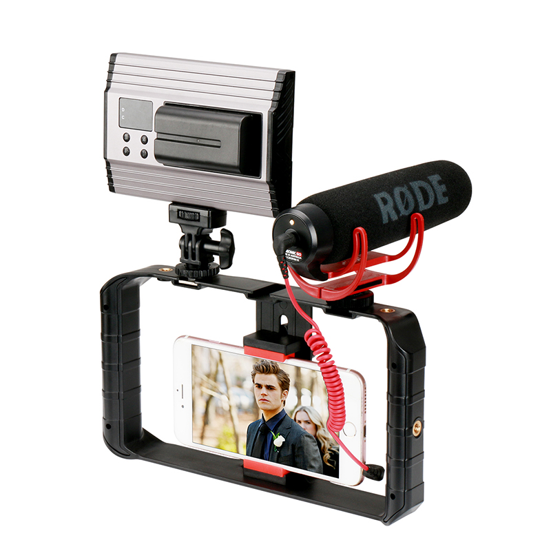 Ulanzi U-Rig Pro videós rig telefonokhoz, 3 vakupapucs csatlakozóval