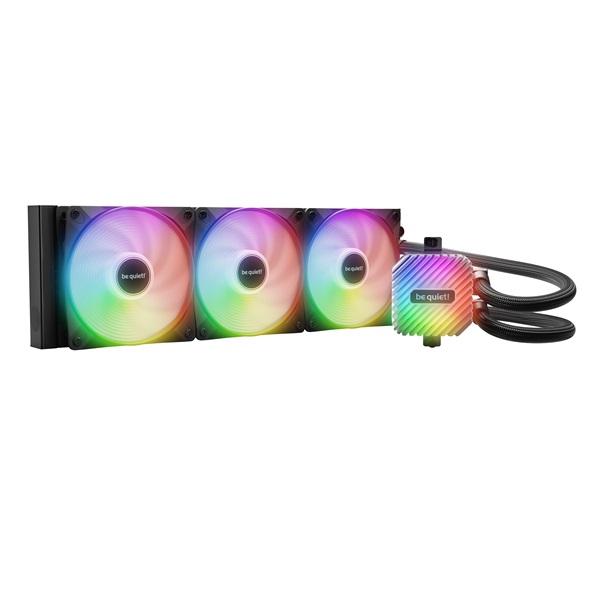 Be Quiet! CPU Water Cooler LIGHT LOOP 360mm Black 3x120mm csatlakozó: 3pin cső hossza: 400mm fekete Be Quiet! CPU Water Cooler LIGHT LOOP 360mm Black 3x120mm csatlakozó: 3pin cső hossza: 400mm fekete