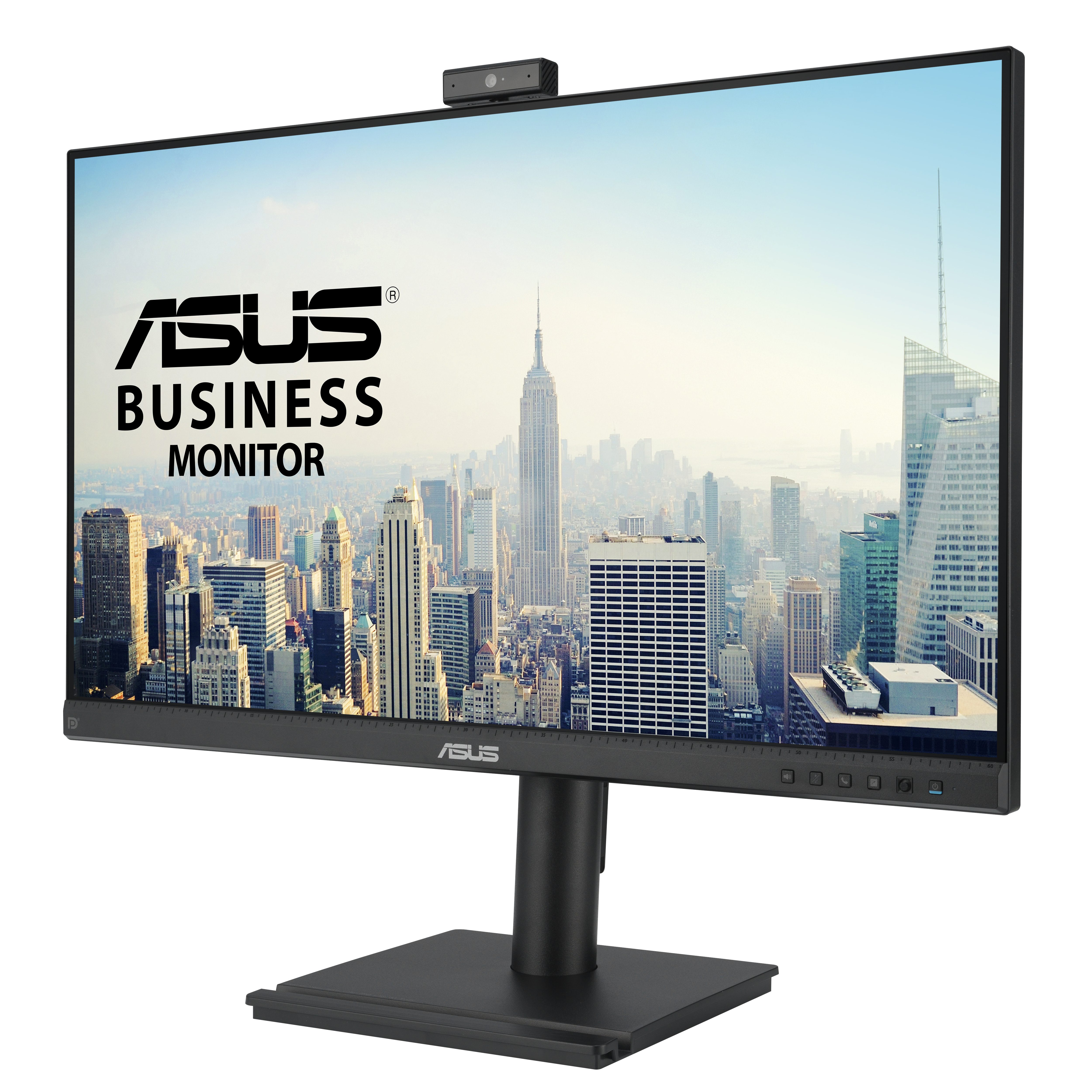 ASUS 24" BE249QFK Monitor - 1920x1080, Full HD, LED, IPS, 100Hz, 5ms, Hangszóró, Pivot, WEBCAM, Fekete