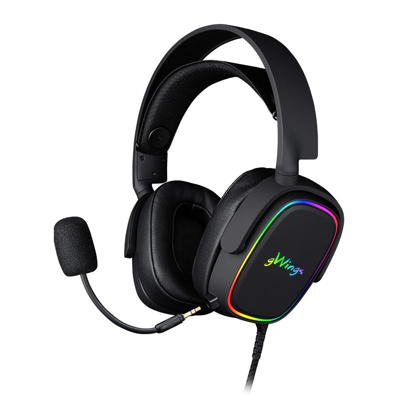 gWings GW9100hs gaming headset fekete