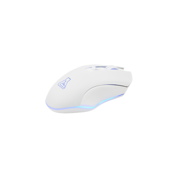 The G-Lab  KULT HELIUM WL W 3200 DPI RGB LED Vezeték nélküli Gamer Egér Fehér 