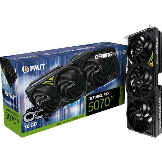 VGA PALIT NVIDIA RTX5070Ti Gaming Pro-S OC 16GB GDDR7 - NE7507TS19T2-GB2031U