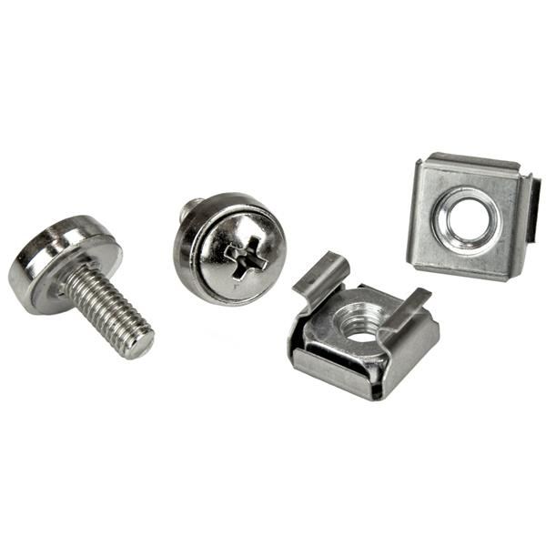 Startech.com M5 x 12mm Screws and Cage Nuts csavar és anya 100db ezüst (CABSCREWM52)