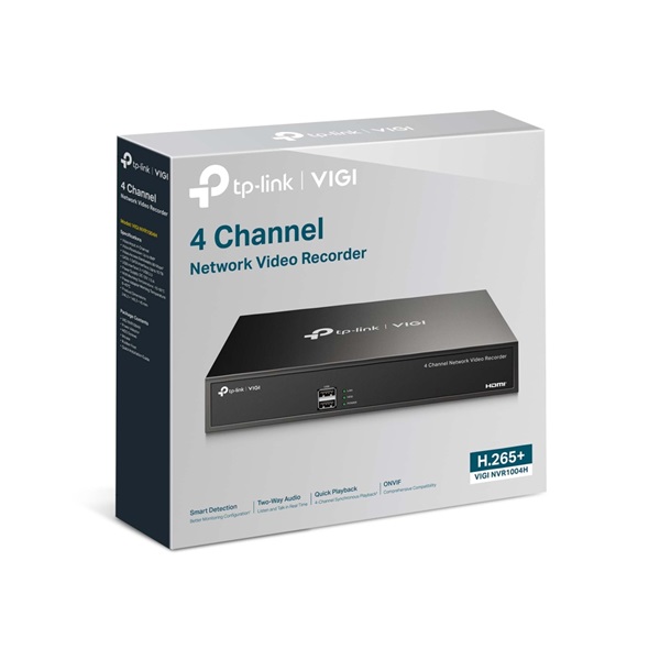 TP-LINK 4 csatornás  VIGI NVR1004H Video Recorder