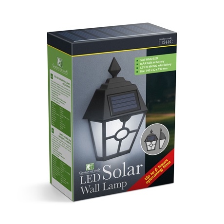Garden of Eden 11244C LED-ES SZOLÁR FALI LÁMPA
