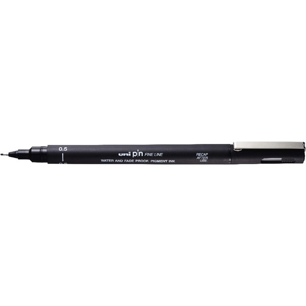Uni PIN 0,5 mm fekete rajzmarker Uni PIN 0,5 mm fekete rajzmarker