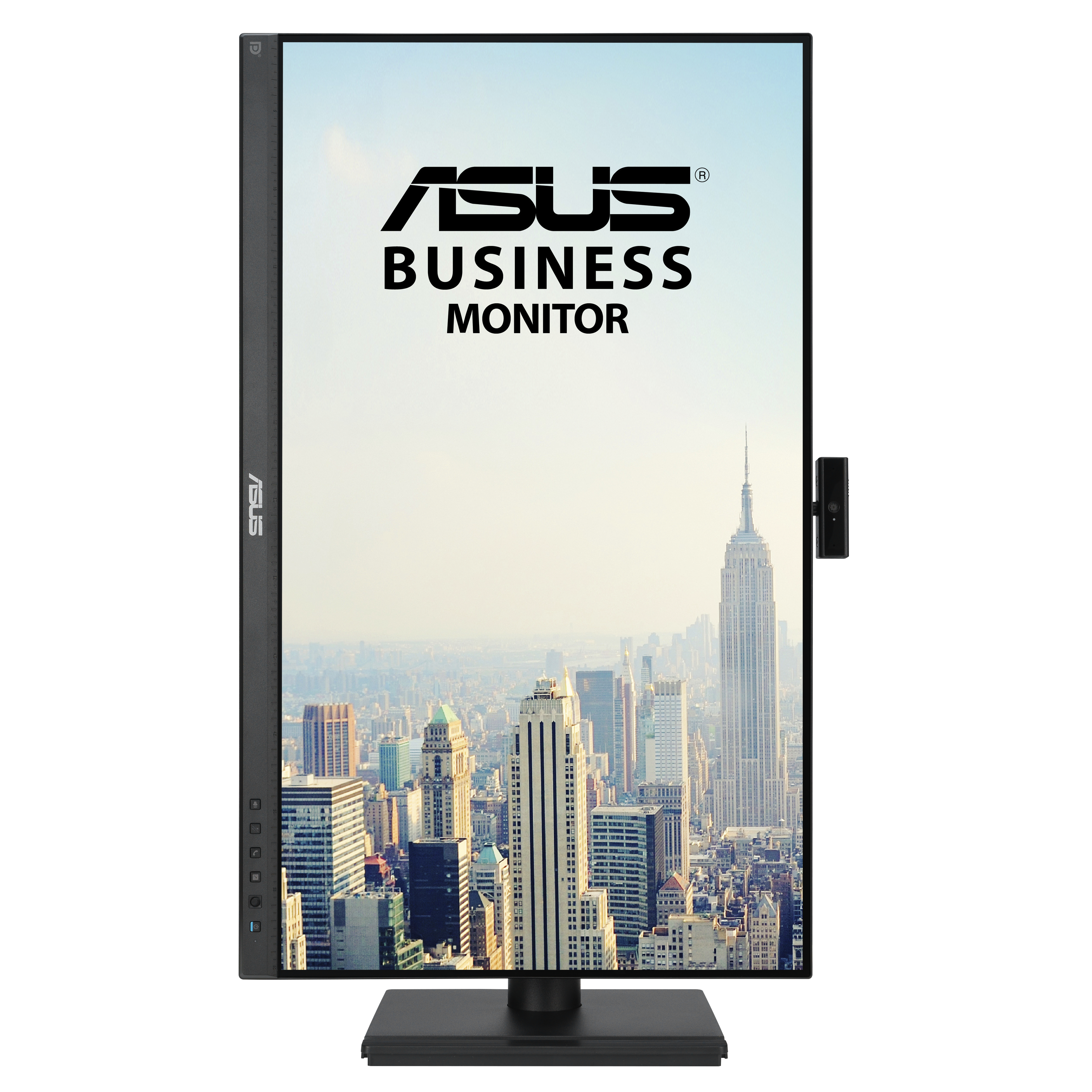 ASUS 24" BE249QFK Monitor - 1920x1080, Full HD, LED, IPS, 100Hz, 5ms, Hangszóró, Pivot, WEBCAM, Fekete