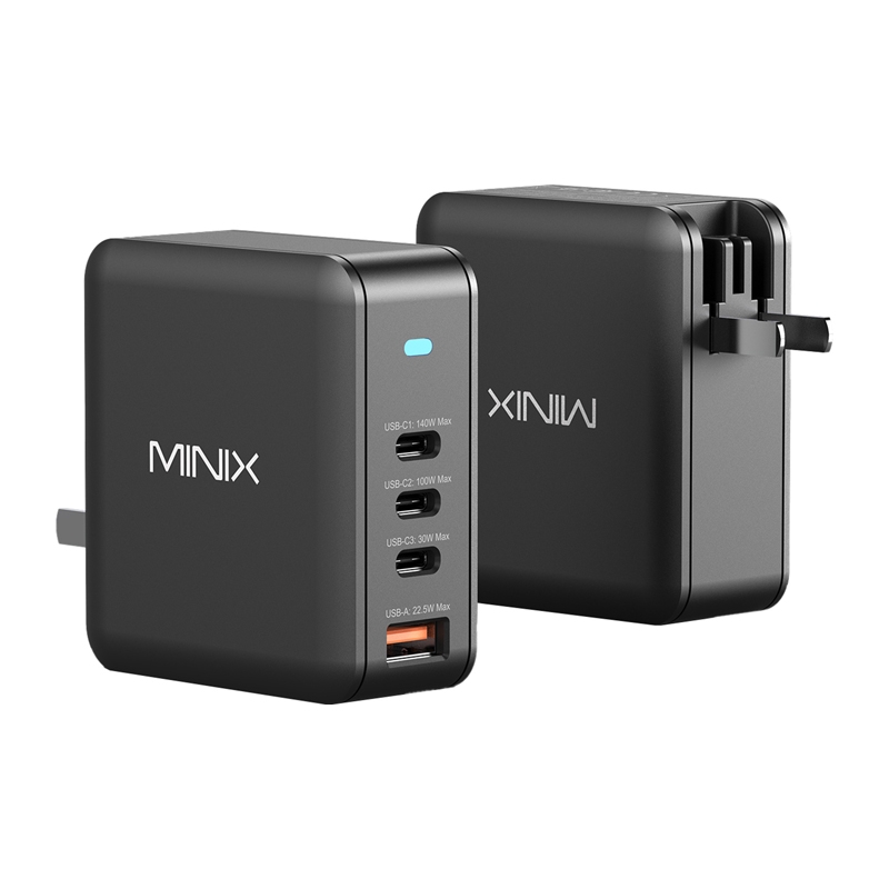 Minix P165 GaN fali töltő 3 db USB-C és 1 db USB-A csatlakozóval