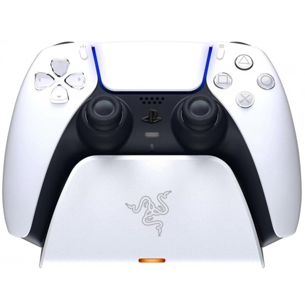 Razer Univerzális gyorstöltő állvány PS5 kontrollerhez, fehér (Robot White) Razer Univerzális gyorstöltő állvány PS5 kontrollerhez, fehér (Robot White)