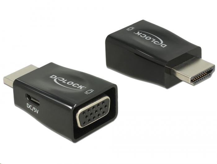 Delock 65902 HDMI-A male > VGA female adapter Delock 65902 HDMI-A male > VGA female adapter