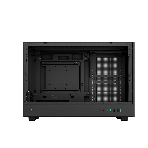 DeepCool CH260 Mini-ITX/Micro ATX (BTF)  2xUSB3.0  Type-C Számítógépház    Fekete 