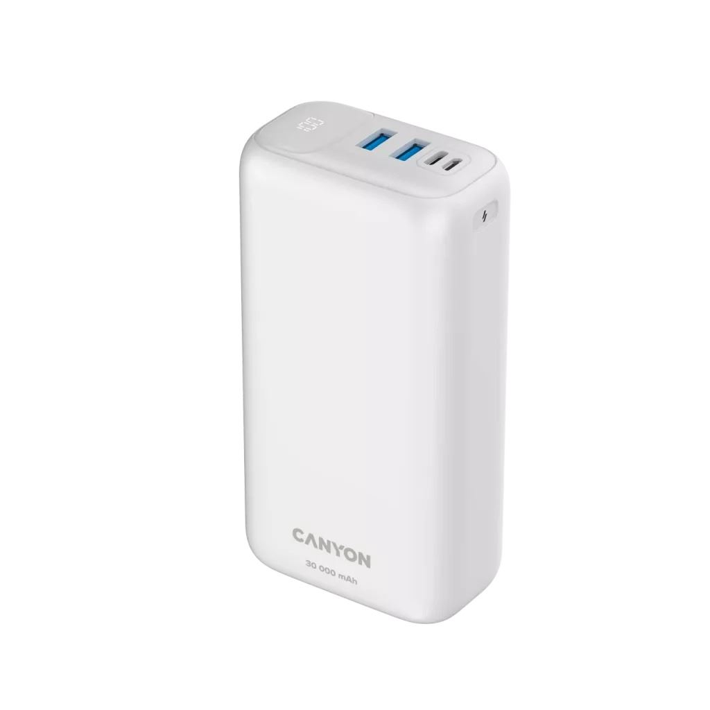 Canyon CNE-CPB301W 30000mAh Powerbank Fehér
