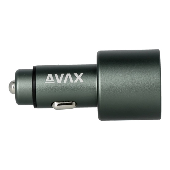  AVAX CC665B CARLY+ USB A + Type C 83W autós töltő fekete