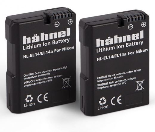 Hahnel HL-EL14/14A Twin Pack akkumulátor szett (Nikon EN-EL14/14A, 1050mAh) (1000 160.6) Hahnel HL-EL14/14A Twin Pack akkumulátor szett (Nikon EN-EL14/14A, 1050mAh) (1000 160.6)