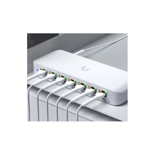 Ubiquiti UniFi USW-Ultra-210W 8xGbE LAN port 7x PoE+ (202W) LAN port L2 menedzselhető switch Ubiquiti UniFi USW-Ultra-210W 8xGbE LAN port 7x PoE+ (202W) LAN port L2 menedzselhető switch