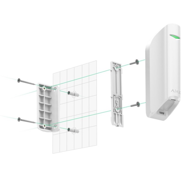 Ajax MotionProtect Curtain WH vezetéknélküli fehér függöny infra mozgásérzékelő Ajax MotionProtect Curtain WH vezetéknélküli fehér függöny infra mozgásérzékelő