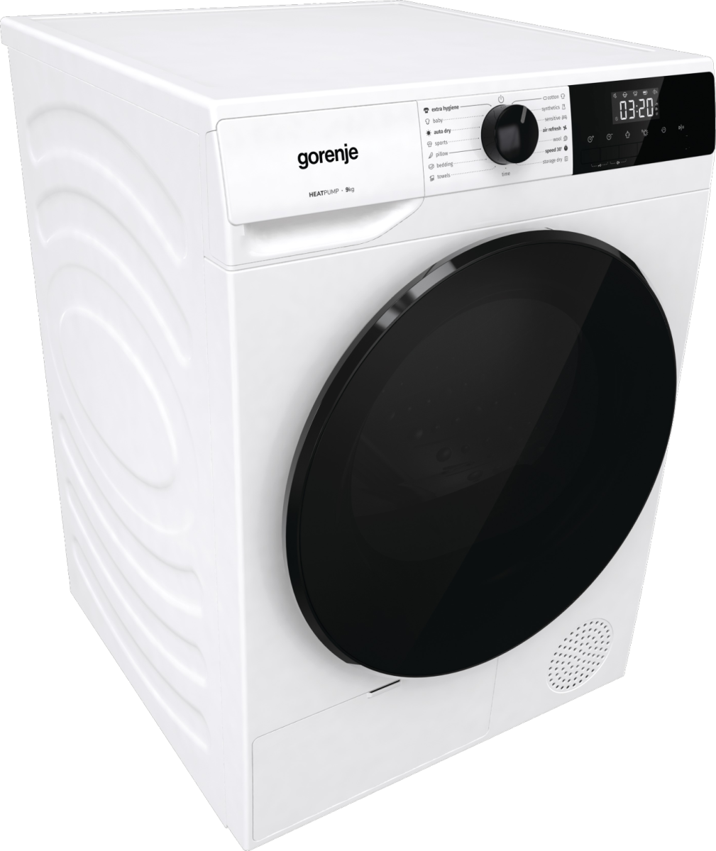 Gorenje DHNA92 Hőszivattyús szárítógép – 9 Kg, B Energiaosztály,  AutoDrain