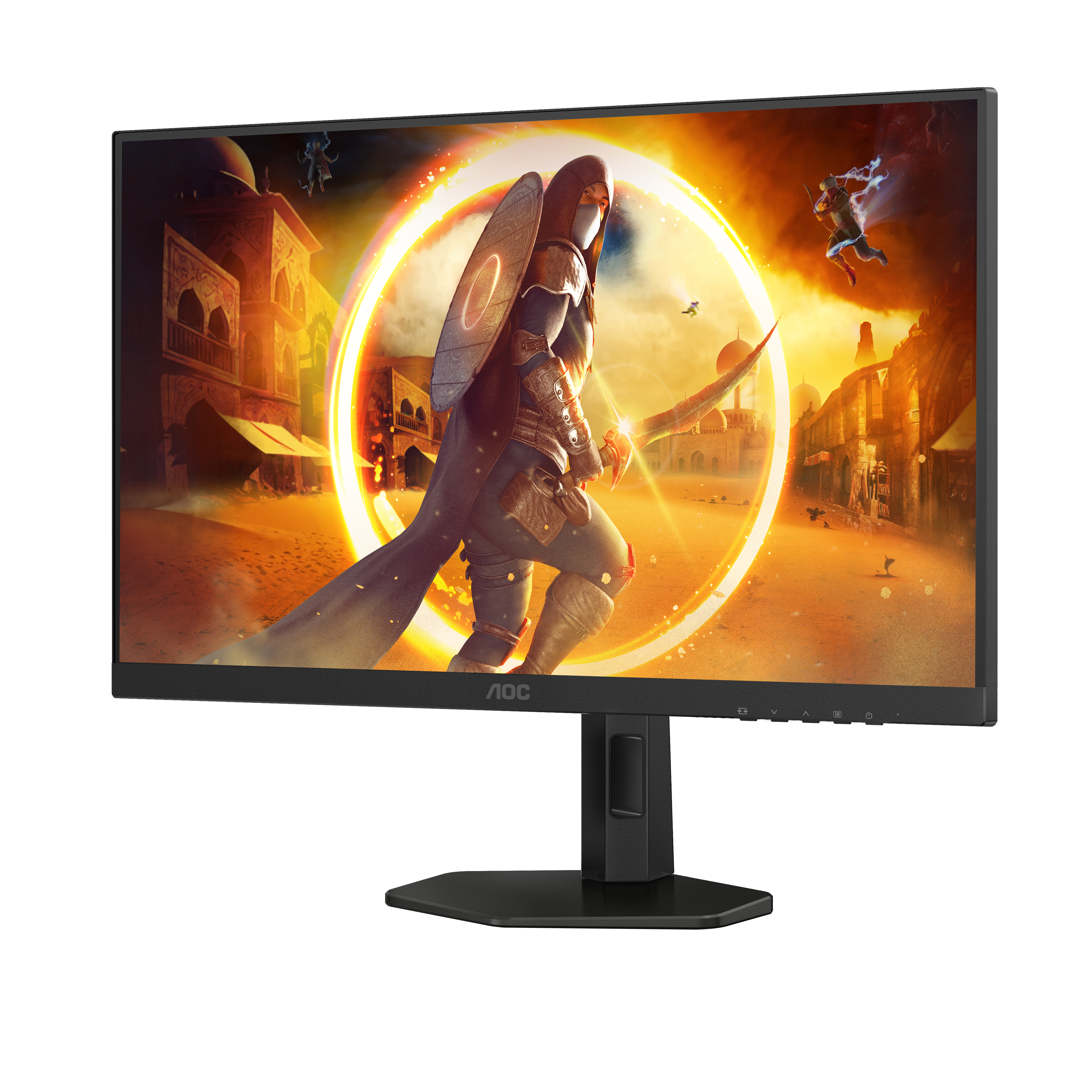 AOC 27" Q27G4XF Monitor - 2560x1440, QHD, LED, IPS, 180Hz, 0,5ms, FreeSync, Pivot, Gamer, Fekete