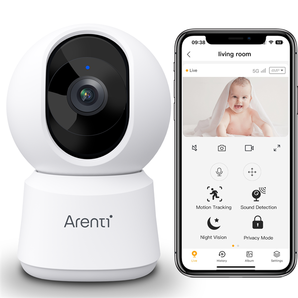 Arenti P2Q 4MP 3,6mm beltéri IR10m IP wifi PT dómkamera Arenti P2Q 4MP 3,6mm beltéri IR10m IP wifi PT dómkamera