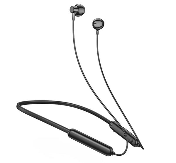 Hoco ES67 bluetooth fülhallgató SZTEREO (v5.3, nyakba akasztható, mikrofon, microSD kártyaolvasó, SPORT) FEKETE (ES67_B)